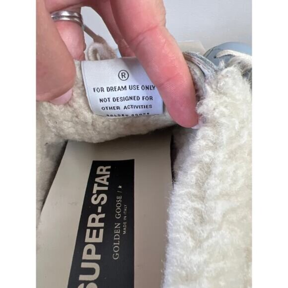 NIB Golden Goose Rare Golden Geese Suede Round Toe Slide Sneakers Blue Size: 36 - Picture 5 of 11